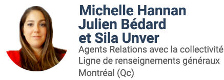 Julien Bédard, Michelle Hannan and Sila Unver.